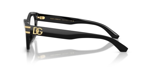 DOLCE & GABBANA DG3420 - ​501 - ​54 Cadres optiques Noir Angulaire