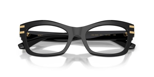 DOLCE & GABBANA DG3420 - ​501 - ​54 Cadres optiques Noir Angulaire