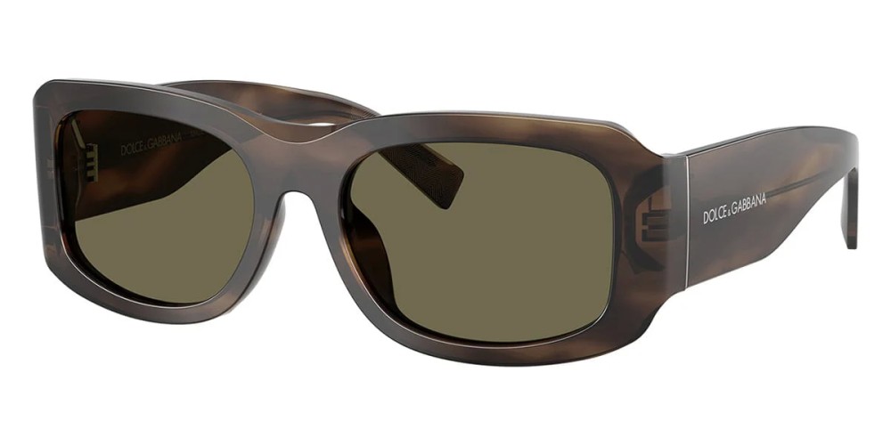 DOLCE & GABBANA DG4503 - ​3200/3 - ​57 Lunettes de soleil Havane Angulaire