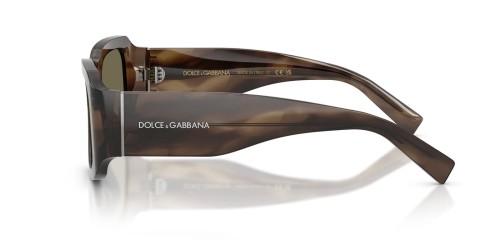 DOLCE & GABBANA DG4503 - ​3200/3 - ​57 Lunettes de soleil Havane Angulaire
