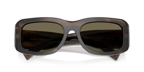 DOLCE & GABBANA DG4503 - ​3200/3 - ​57 Lunettes de soleil Havane Angulaire