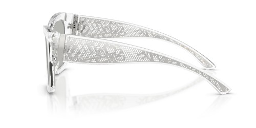 DOLCE & GABBANA DG4493 - ​31338V - ​55 Lunettes de soleil Transparent, Argent Angulaire