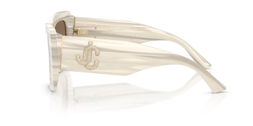 Jimmy Choo JC5036B - ​50656I - ​54 Lunettes de soleil Blanc, À motifs Angulaire