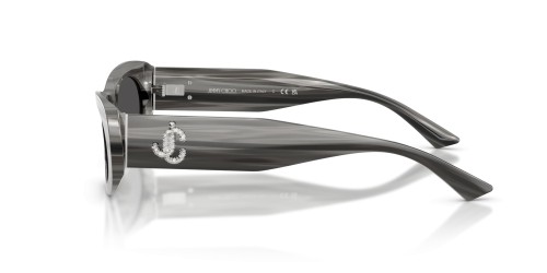 Jimmy Choo JC5038BU - ​506387 - ​54 Lunettes de soleil Gris, À motifs Ovale
