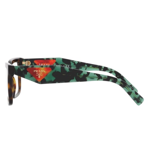 PRADA PR 10YV - ​2AU1O1 - ​54 Cadres optiques Havane, Vert Angulaire