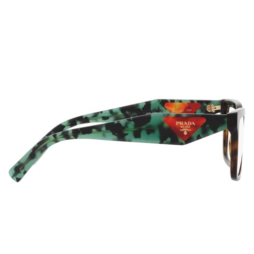 PRADA PR 10YV - ​2AU1O1 - ​54 Cadres optiques Havane, Vert Angulaire
