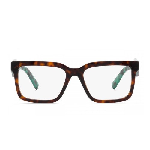PRADA PR 10YV - ​2AU1O1 - ​54 Cadres optiques Havane, Vert Angulaire