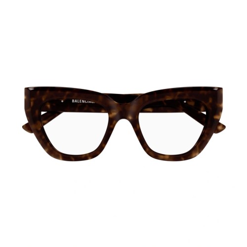 Balenciaga BB0238O - 002 - 50 Cadres optiques Marron, À motifs Œil de chat