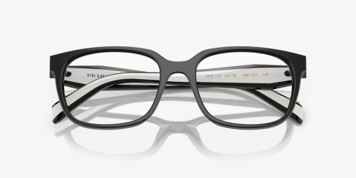 PRADA PR 17ZV - ​1AB1O1 - ​54 Cadres optiques Noir, Blanc Angulaire