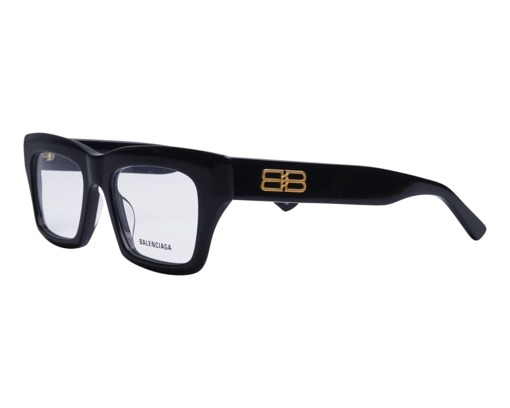 Balenciaga BB0240O - 001 - 52 Cadres optiques Noir Angulaire