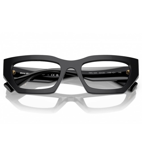 MIU MIU MU 03XV - ​1AB1O1 - ​53 Cadres optiques Noir Angulaire