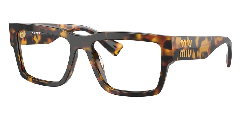 MIU MIU MU 02XV - ​VAU1O1 - ​54 Cadres optiques Havane Angulaire
