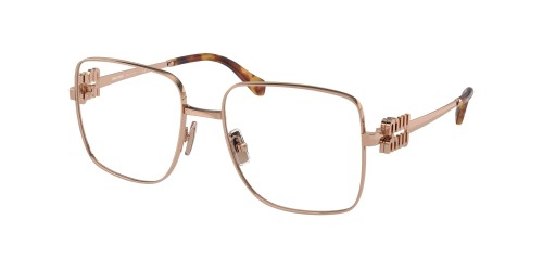 MIU MIU MU 51XV - ​ZVF1O1 - ​54 Cadres optiques Or rose, Havane Angulaire