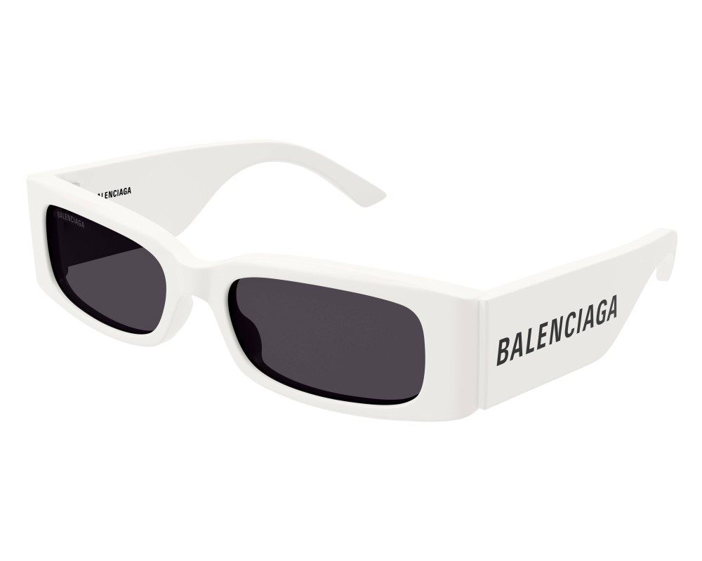 Balenciaga BB0260S - 003 - 56 Lunettes de soleil Blanc Angulaire