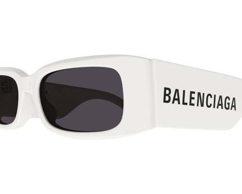 Balenciaga BB0260S - 003 - 56 Lunettes de soleil Blanc Angulaire