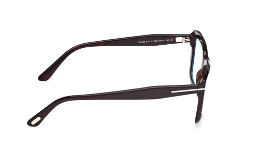 Tom Ford TF6065-B ECO - 052 - 55 - AVEC DES VERRES À FILTRE ANTI LUMIÈRE BLEU-VIOLET Cadres optiques Havane Angulaire