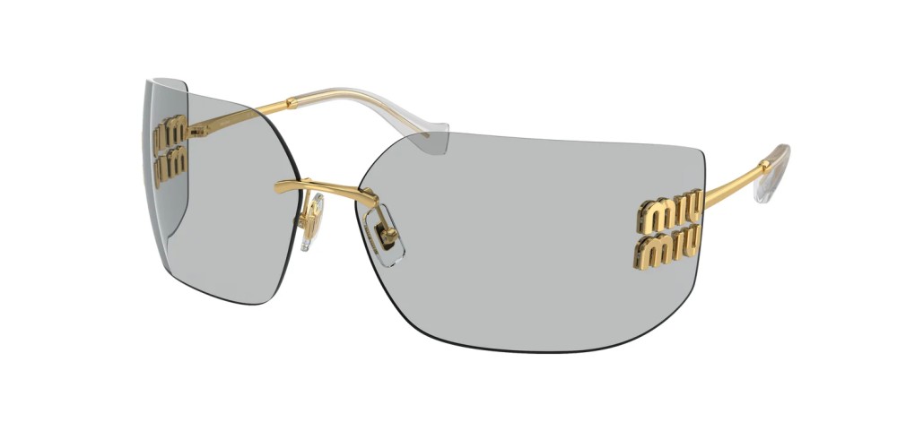 MIU MIU MU 54YS - 5AK30B - 80 Lunettes de soleil Or Bouclier