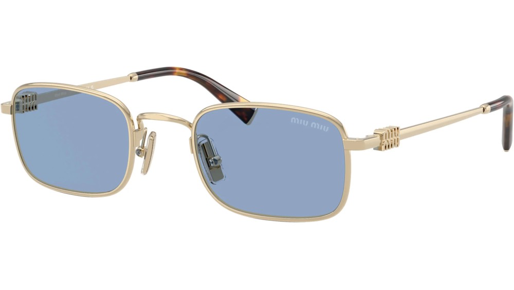 MIU MIU MU A53S - ZVN60O - 52 Lunettes de soleil Or, Havane Angulaire