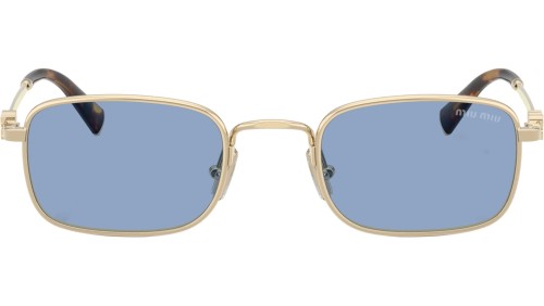 MIU MIU MU A53S - ZVN60O - 52 Lunettes de soleil Or, Havane Angulaire