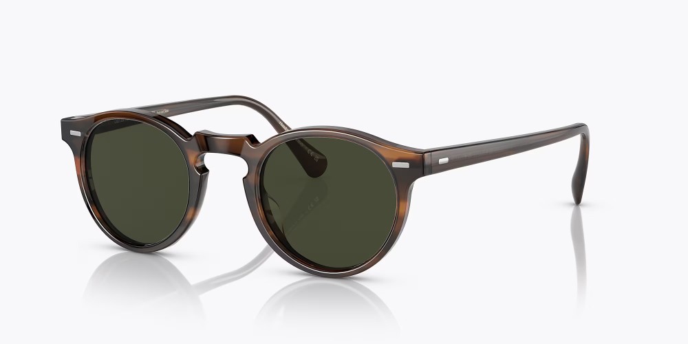 OLIVER PEOPLES OV5217S GREGORY PECK - 1724P1 - 50 - AVEC DES VERRES POLARISÉS Lunettes de soleil Havane foncé Rond