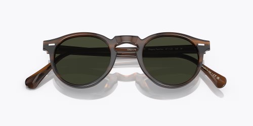 OLIVER PEOPLES OV5217S GREGORY PECK - 1724P1 - 50 - AVEC DES VERRES POLARISÉS Lunettes de soleil Havane foncé Rond