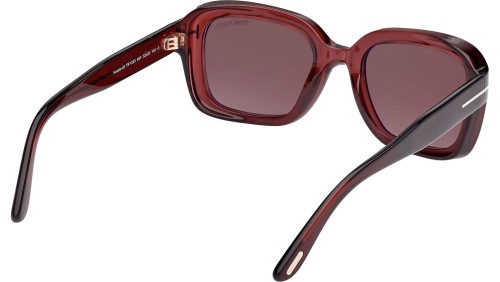Tom Ford FT1283 NATALIA-02 - 69T - 52 Lunettes de soleil Bordeaux Angulaire