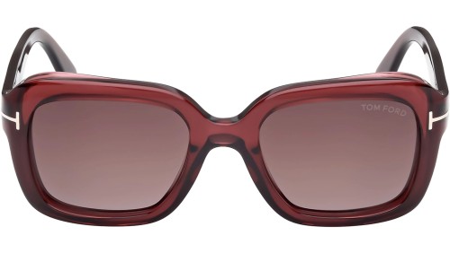 Tom Ford FT1283 NATALIA-02 - 69T - 52 Lunettes de soleil Bordeaux Angulaire