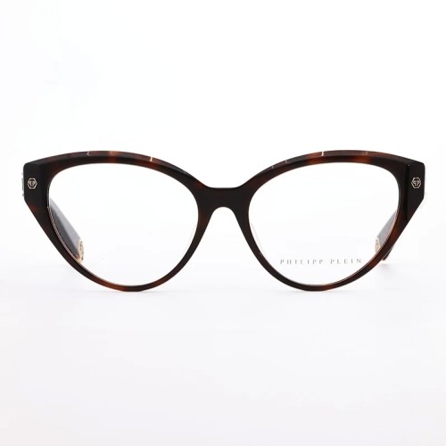 Philipp Plein VPP052 CATEYES - 0752 - 54 Cadres optiques Havane foncé Œil de chat