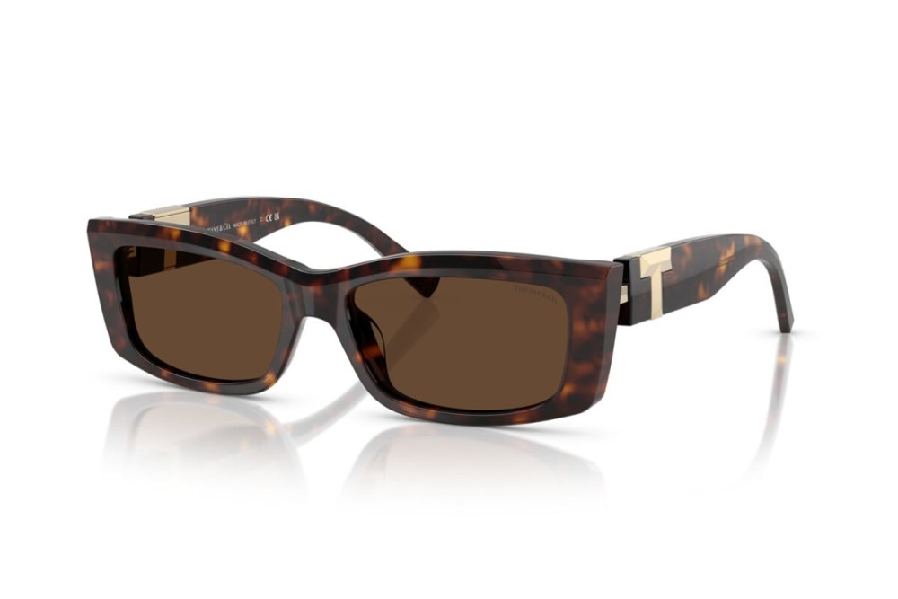 TIFFANY & CO. TF4240U - 80153G - 54 Lunettes de soleil Havane foncé Angulaire