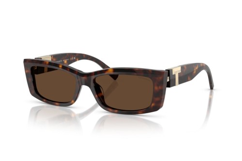 TIFFANY & CO. TF4240U - 80153G - 54 Lunettes de soleil Havane foncé Angulaire