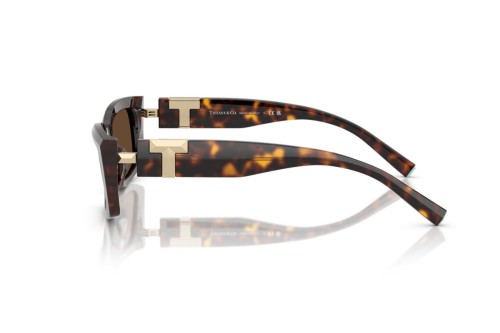 TIFFANY & CO. TF4240U - 80153G - 54 Lunettes de soleil Havane foncé Angulaire
