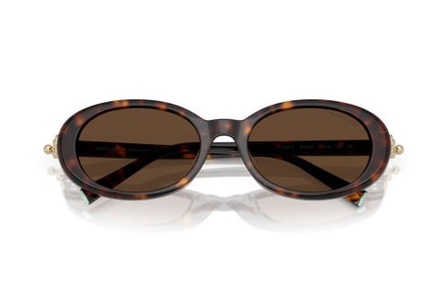 TIFFANY & CO. TF4242D - 80153G - 54 Lunettes de soleil Havane foncé Ovale
