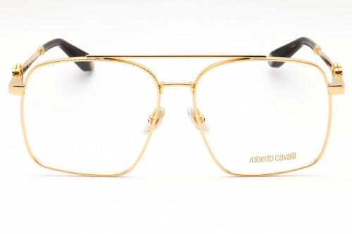 Roberto Cavalli VRC028 - 0400 - 58 Cadres optiques Or, Havane Angulaire