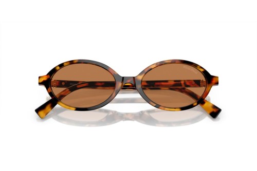 MIU MIU MU 04ZS - ​19P2Z1 - ​50 Lunettes de soleil Havane Ovale