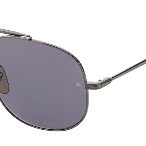 David Beckham DB 7004/S - V81M9 - 57 - AVEC DES VERRES POLARISÉS Lunettes de soleil Gris Pilote (Aviateur)