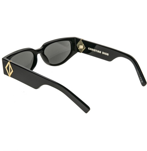 Dior CD DIAMOND S7I - 10A0 - 55 Lunettes de soleil Noir Angulaire