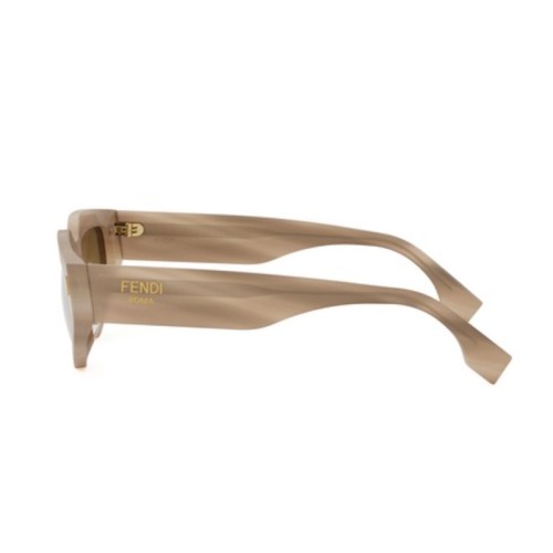 Fendi FE40163U - 59E - 54 Lunettes de soleil Marron Œil de chat