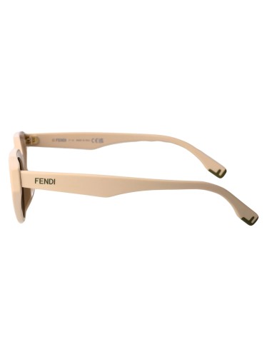 Fendi FE40009I - 57J - 52 Lunettes de soleil Brillant marron Œil de chat