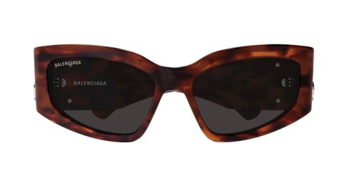 Balenciaga BB0321S - 003 - 57 Lunettes de soleil Havane Œil de chat