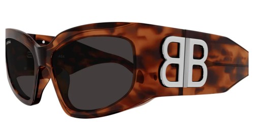 Balenciaga BB0321S - 003 - 57 Lunettes de soleil Havane Œil de chat