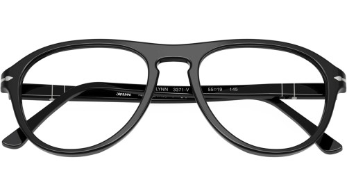 Persol 0PO3371V - 95 - 55 Cadres optiques Noir Pilote (Aviateur)