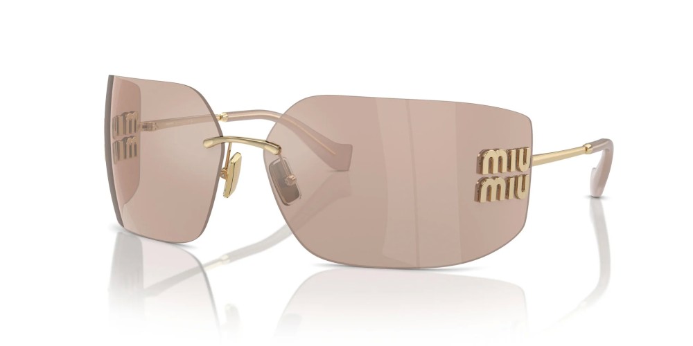MIU MIU MU 54YS - ZVN20F - 80 Lunettes de soleil Or Bouclier