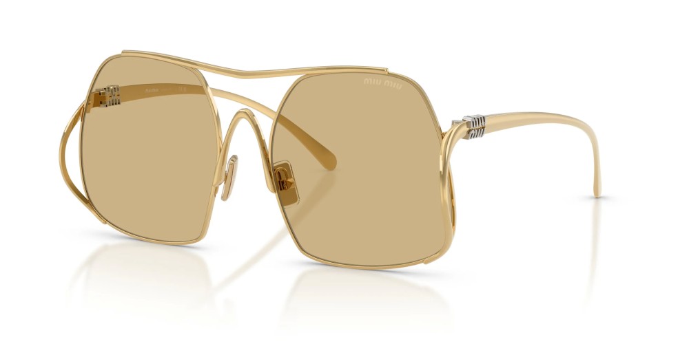 MIU MIU MU A55S - ​5AK10R - ​57 Lunettes de soleil Or Angulaire