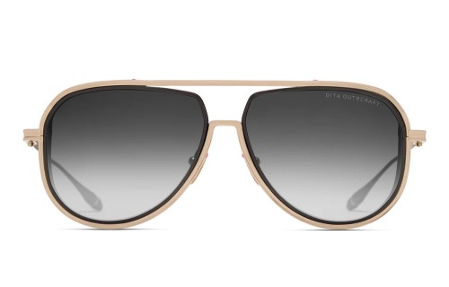 Dita OUTRCRAFT DTS188-A TITANIUM - 01 - 59 Lunettes de soleil Or Pilote (Aviateur)