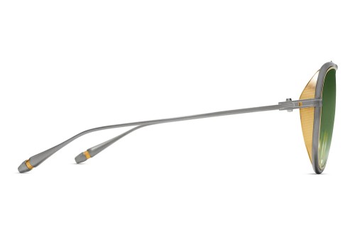 Dita OUTRCRAFT DTS188-A TITANIUM - 02 - 59 Lunettes de soleil Or, Argent Pilote (Aviateur)