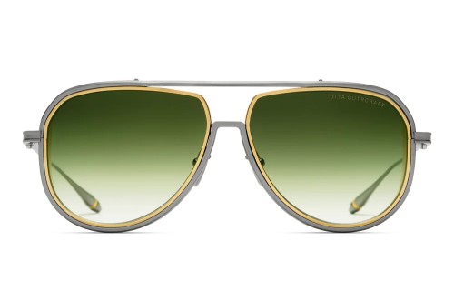 Dita OUTRCRAFT DTS188-A TITANIUM - 02 - 59 Lunettes de soleil Or, Argent Pilote (Aviateur)