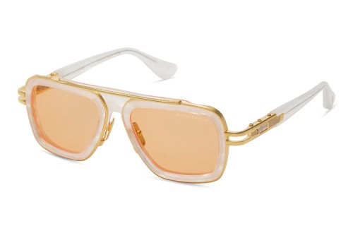 Dita LXN-EVO DTS403-A - 06 - 54 Lunettes de soleil Or, Blanc Pilote (Aviateur)