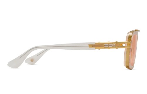 Dita LXN-EVO DTS403-A - 06 - 54 Lunettes de soleil Or, Blanc Pilote (Aviateur)