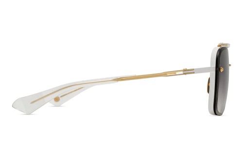 Dita MACH SIX//TITANIUM DTS121 - 07 - 62 Lunettes de soleil Or, Blanc Pilote (Aviateur)