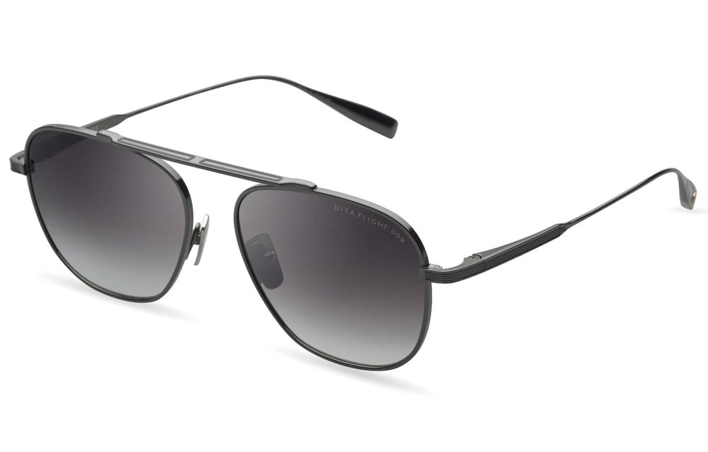Dita FLIGHT.009 DTS409-A - 03 - 56 Lunettes de soleil Noir Pilote (Aviateur)